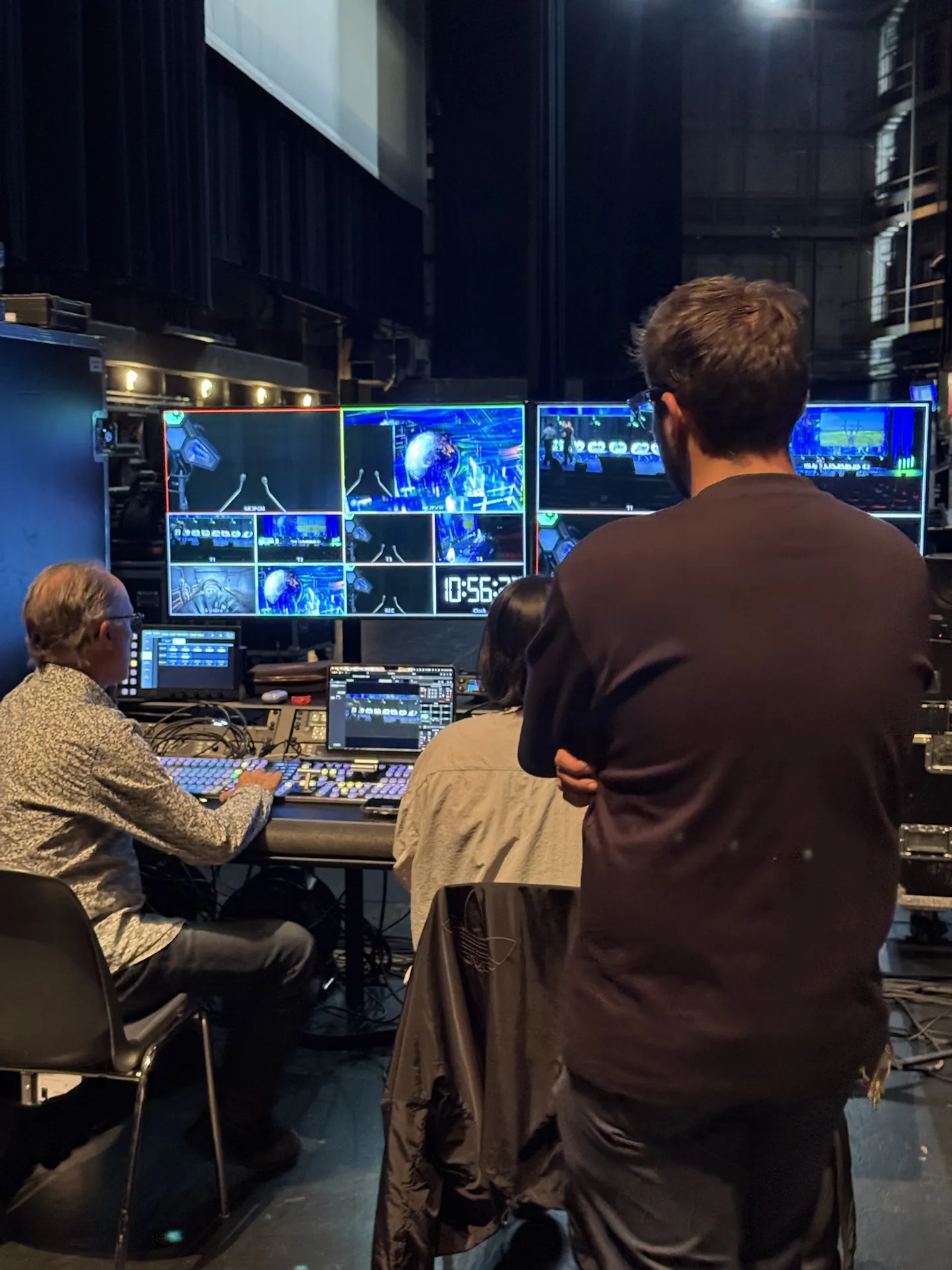 Juhel Sangla overseeing the congress video control room