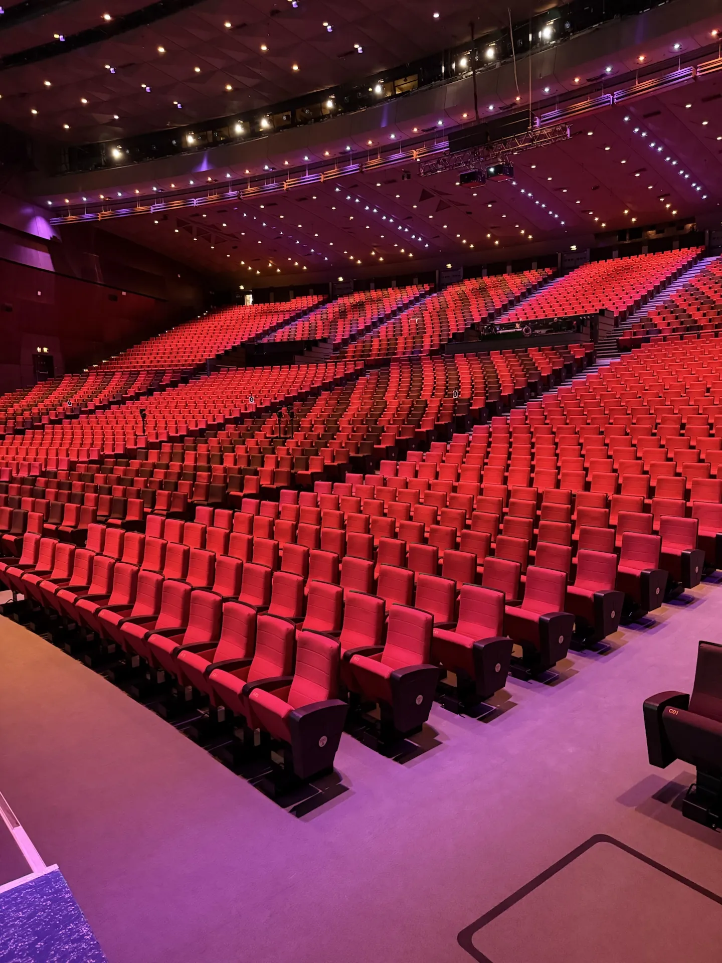Auditorium emptied after the event