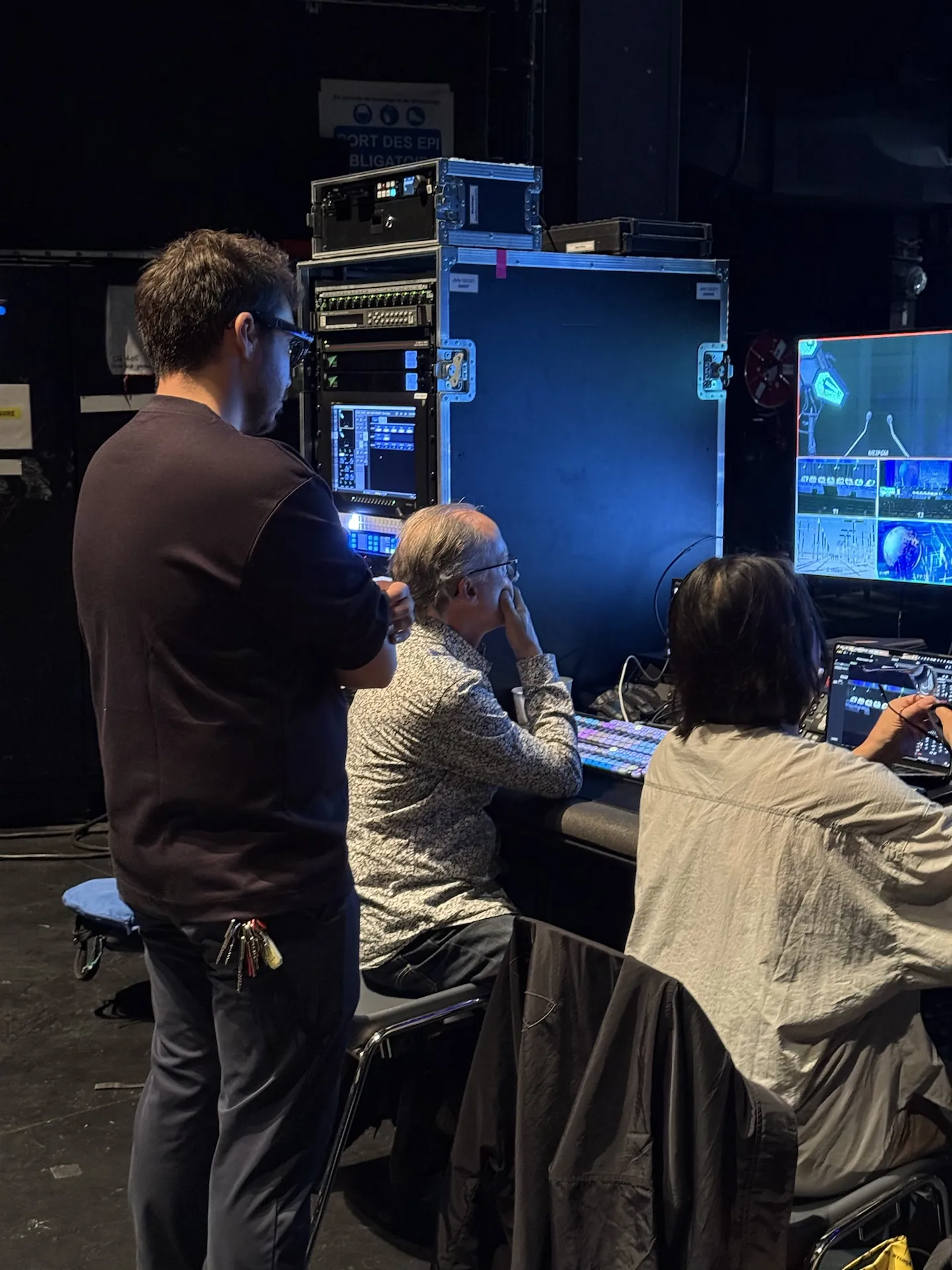Operators in the video control room