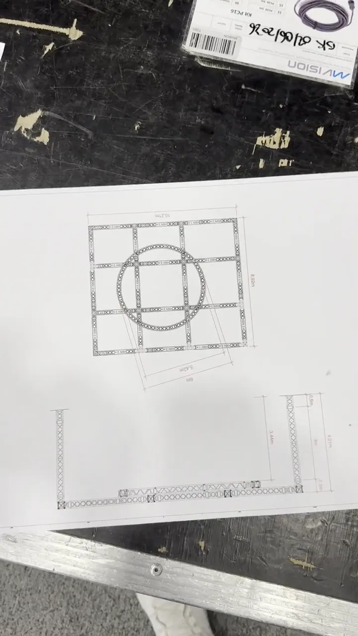Annotated structure plans during preparation